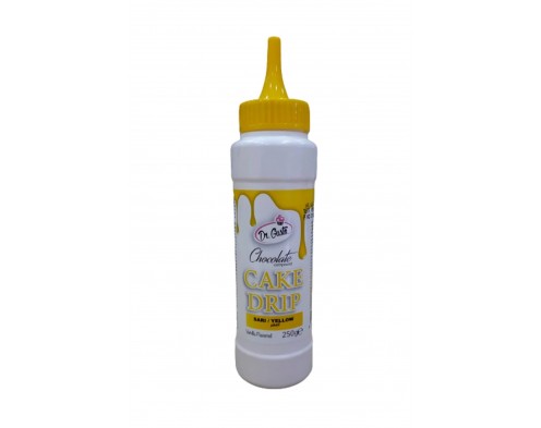Глазур шоколадна (обтікаюча) жовта Cake Drip 250 г Dr.Gusto