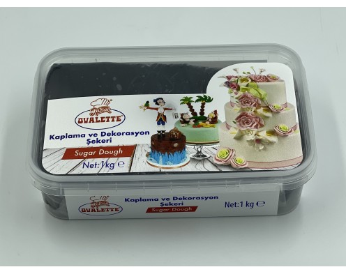 Мастика кондитерська для торта чорна, OVALETTE  Туреччина  0,5 кг (1 кг)