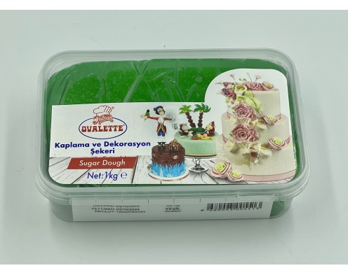 Мастика  кондитерська для торта Зелена , OVALETTE Туреччина 0,5 кг (1 кг)