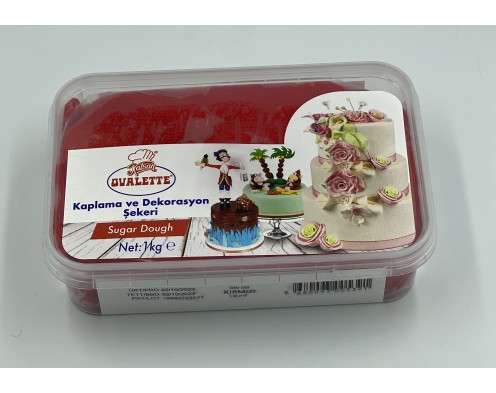 Мастика кондитерська для торта  Червона , OVALETTE, Туреччина 0,5 кг (1 кг)