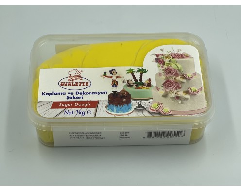 Мастика кондитерська для торта Жовта, OVALETTE, Туреччина 0,5 кг (1 кг)