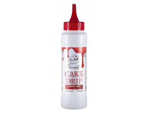 Глазур шоколадна (обтікаюча) червона Cake Drip 250 грамів Dr.Gusto