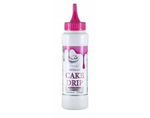 Глазур шоколадна (обтікаюча)  рожева Cake Drip 250 грамів Dr.Gusto