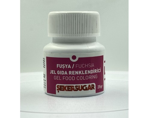 Гелевий барвник Фуксія Sekersugar 25 грамів