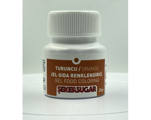  Гелевий барвник Помаранчевий  Sekersugar 25 грамів