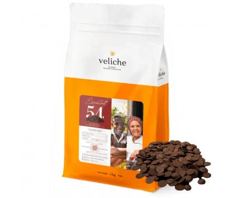 
              Бельгійський натуральний темний шоколад Veliche 54%  (200 гр, 500 гр, 1 кг, 10 кг)              